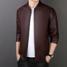 PU Leather Coat Men's Leather Jacket