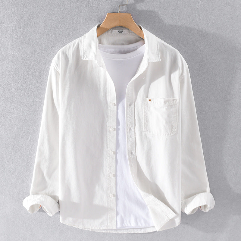 Cotton Casual Spring And Autumn Coat Shirt